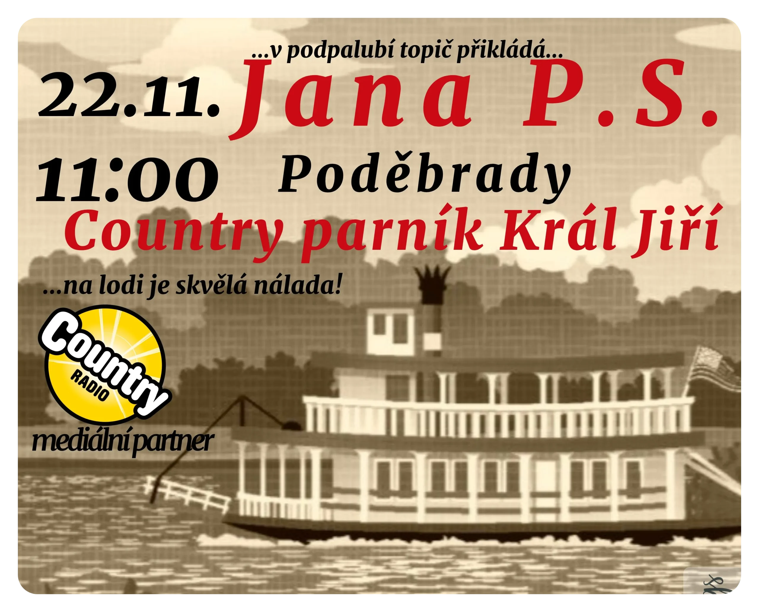 Country parník akusticky – Jana P.S.